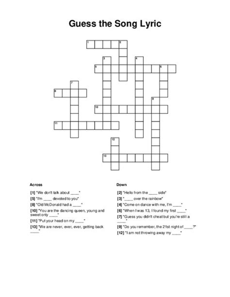 Repeated michael jackson lyric daily themed crossword - Answers for repeated Micheal Jackson lyric sin a 1987 hit crossword clue, 8 letters. Search for crossword clues found in the Daily Celebrity, NY Times, Daily Mirror, Telegraph and major publications. Find clues for repeated Micheal Jackson lyric sin a 1987 hit or most any crossword answer or clues for crossword answers.